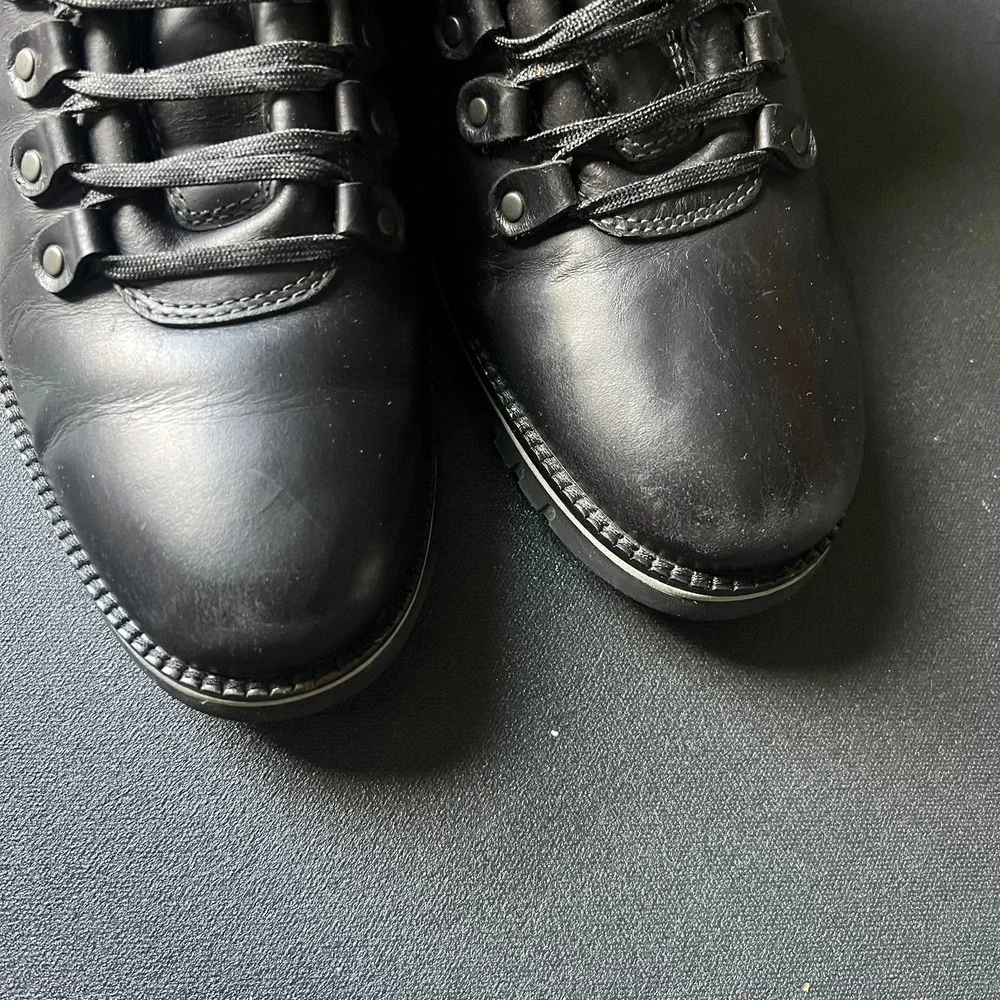 Cole Haan Zerogrand Mens Black Leather Boots C30103 Size 9.5 M